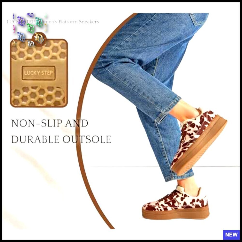 Chunky Platform Sneakers Retro Fashion Comfortable Walking Shoes Casual Trainers - Picture 5 of 7